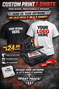 Custom Print T‑Shirts — Your Design,