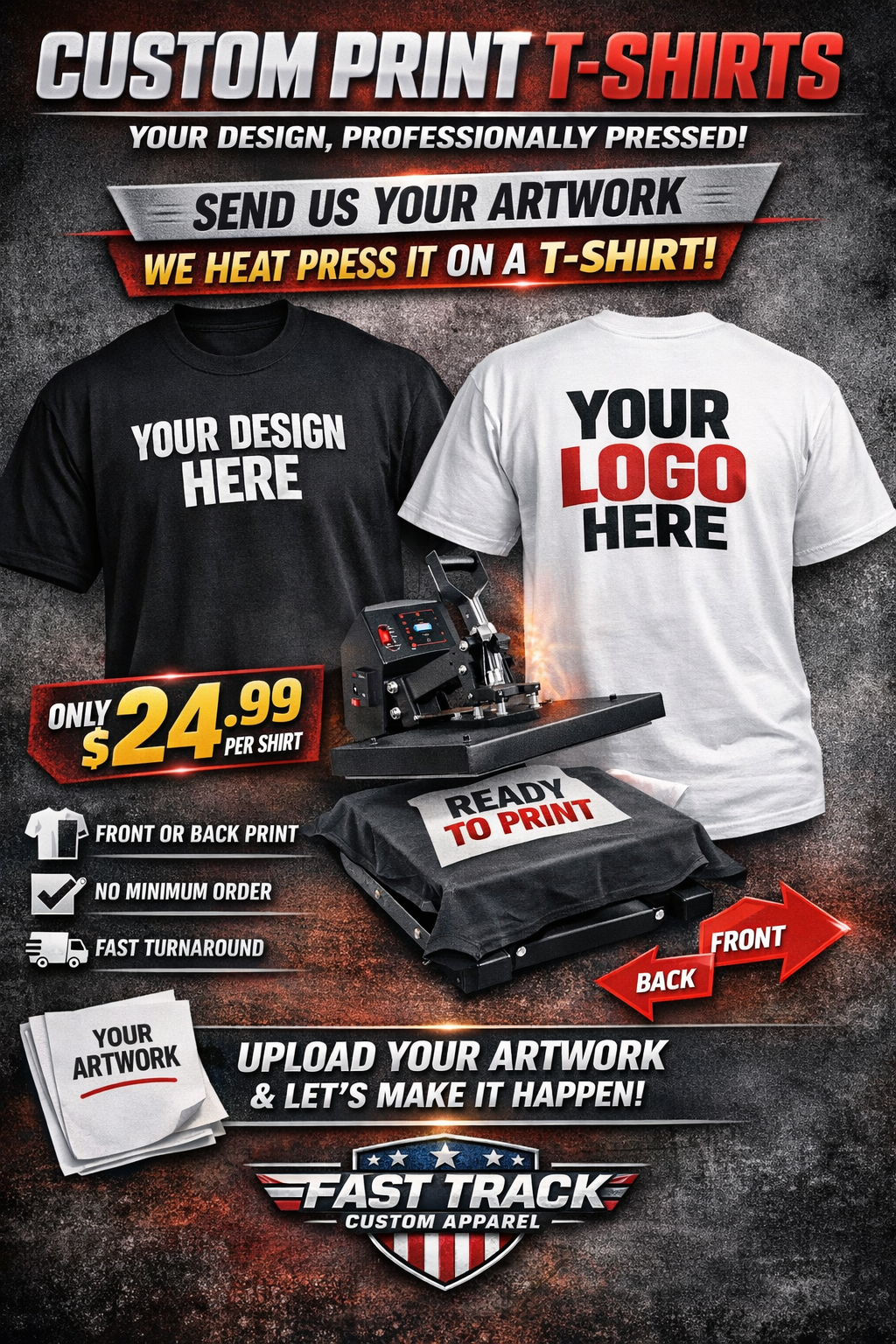 Custom Print T‑Shirts — Your Design,